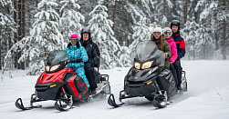 Катание на снегоходах